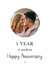 Classic Anniversary Card - 1st - You And Me created by Kalm Lettering