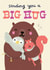 Cute Thinking Of You Card - Big Hug created by Lisa Greener