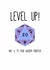 Purple Dungeons And Dragons ‘Level Up’ Birthday Card - Funny D&D Adventure Card created by Olivia 