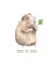 Cute Good Luck Card - Guinea Pig created by Crumble and Core