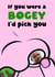 Fun Valentine's Day Card - Bogey - Pick You First created by Joe Weatherill