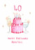 Classic Birthday Card - 40th - Cake And Cocktails created by HCD Illustration