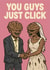 "You Guys Just Click" – Funny Wedding Card for Inspired by The Last of Us created by Olivia 
