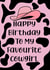 Favourite birthday cowgirl cow print created by Walt Crystals