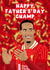 Liverpool Father's Day Card - Premier League Champions - Virgil van Dijk created by Pink Peach Cards