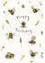 Classic Birthday Card - Bees created by Love Lucy Illustration