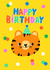 Cute Birthday Card - Party TIger created by little star piggy