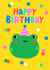 Cure Birthday Card - Party Frog created by little star piggy