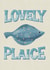 Cute New Home Card - Fish Pun - Lovely Plaice created by Silky Rose Design