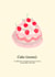 Cute heart cake with cherries for birthday’s or anniversary’s created by Amber Pigram