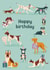 Cute Birthday Card - Dogs - Bunting created by Hollie McManus Illustration