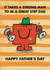 Cute Father's Day Card - Great Step Dad - Mr. Strong created by Mr. Men