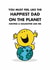 Cute Father’s Day Card - From Daughter - Mr. Happy created by Mr. Men