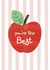 Cute Thank You Card - You’re the Best Apple - For Teacher created by Carolyn Rouse