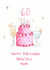 Classic Birthday Card - 60th - For Mum - Cake And Cocktails created by HCD Illustration