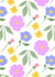 Cute floral spring pattern Card for friends and family created by Elina Diaz