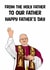 Funny Father's Day Card - Pope Leo created by Doublea
