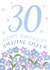 Classic 30th Birthday Card - For Sister - Flowers created by Juniper and Rose Studio