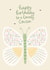 Cute Birthday Card - For Cousin - Floral Butterfly created by Fliss Muir