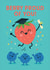 Cute Graduation Card for Friend – Strawberry & Blueberries – Berry Proud of You created by Tiffany Halls