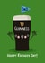Cute Father’s Day Card - Pint Of Guinness - Flag In The Top created by Nicola Watson
