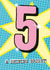 Classic Birthday Card - 5th - Pop Art created by Rulu