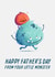 Cute Father's Day Card - From Your Little Monster created by Pilea Press