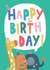 Cute Birthday Card - Animals - Giraffe created by Stripey Paper
