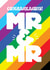 Fun Wedding Card - Mr & Mr - Pride Colours created by Kyleigh Orlebar
