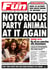 Funny Birthday Card - Newspaper - Notorious Party Animal created by Kyleigh Orlebar