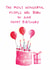 Pretty Birthday Card - June - Cake created by HCD Illustration