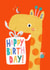Cute Birthday Card - Giraffe created by Stripey Paper