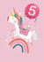 Cute Birthday Card - 5th - Unicorn created by Stripey Paper