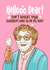Funny Birthday Card - Mrs Doubtfire - Cake Frosting created by Atwood & Atwood