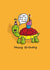 Cute Birthday Card - Belated - Tortoise created by Studio Kuma