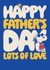 Retro Snoopy Father’s Day Card – Lots of Love for a Cool Dad! created by Danilo