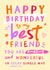 Cute Birthday Card - For Best Friend - You Are Amazing created by Chipper Prints