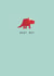 Classic New Baby Card - For Baby Boy - Dinosaur created by Kali Stileman