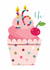 Cute Birthday Card - 16th - Cherry Cupcake created by Kali Stileman