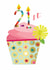 Classic Birthday Card - 21st - Colourful Cupcake created by Kali Stileman