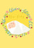 Cute New Baby Card - Floral Wreath created by Kali Stileman