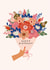 Pretty Birthday Card - For Her - Bouquet Of Flowers created by Sad Girl Illustration
