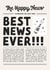 Classic New Job/Congratulations Card - Best News Ever! - Newspaper created by Kreate Paper Co.