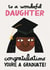 Cute Graduation Card - Wonderful Daughter created by Alice Mole Illustration