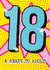 Classic Birthday Card - 18th - Pop Art created by Rulu
