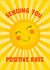Cute Thinking Of You/Good Luck Card - Sending You Positive Rays - Sunshine created by Poppy & Mabel 