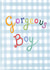 Classic New Baby Card - Gorgeous Boy created by Love Lucy Illustration