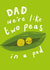 Cute Birthday Card - For Dad - Peas In A Pod created by Chloe Turner
