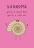 Cute Birthday Card - For Grandma - Fossil created by @Laura Lonsdale Designs