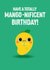 Cute Birthday Card - Mango - Pun created by Pango Productions